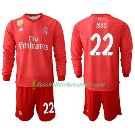 Fußballtrikots Real Madrid Isco 22 Kinder 2018-2019 Langarm Ausweichtrikot kaufen